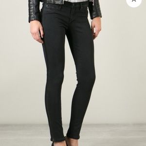 Hudson Ava super skinny crop black tuxedo, size 25